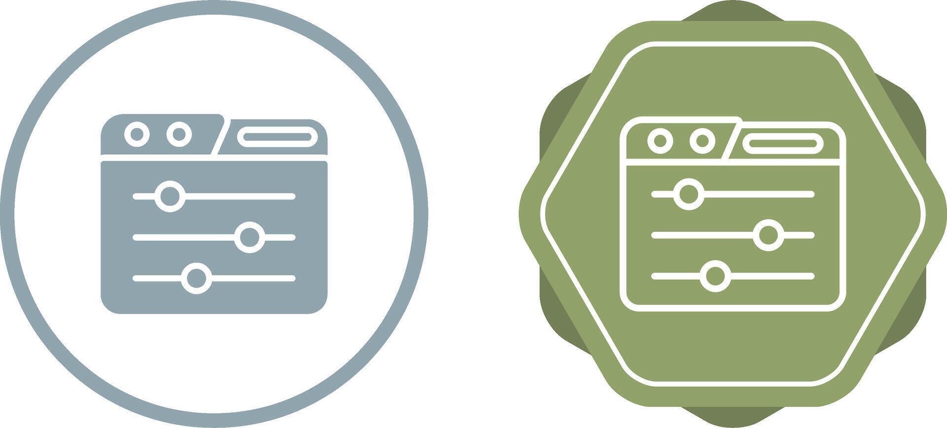 Control Panel Vector Icon