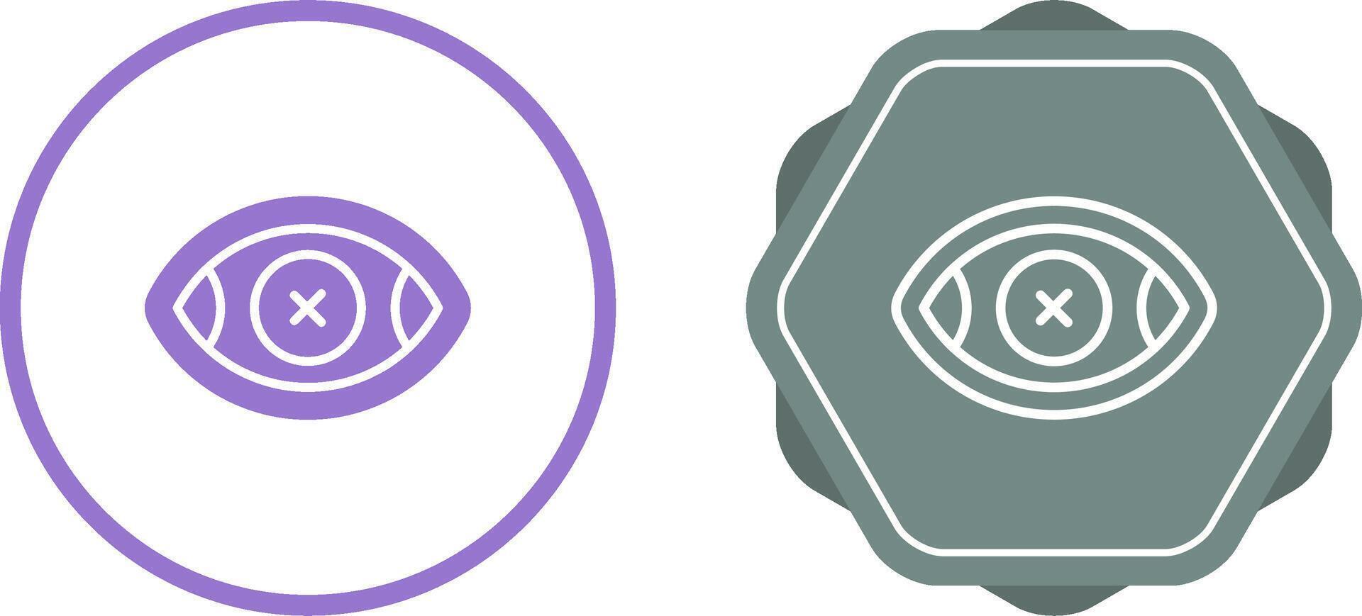 Eye Crossed Vector Icon