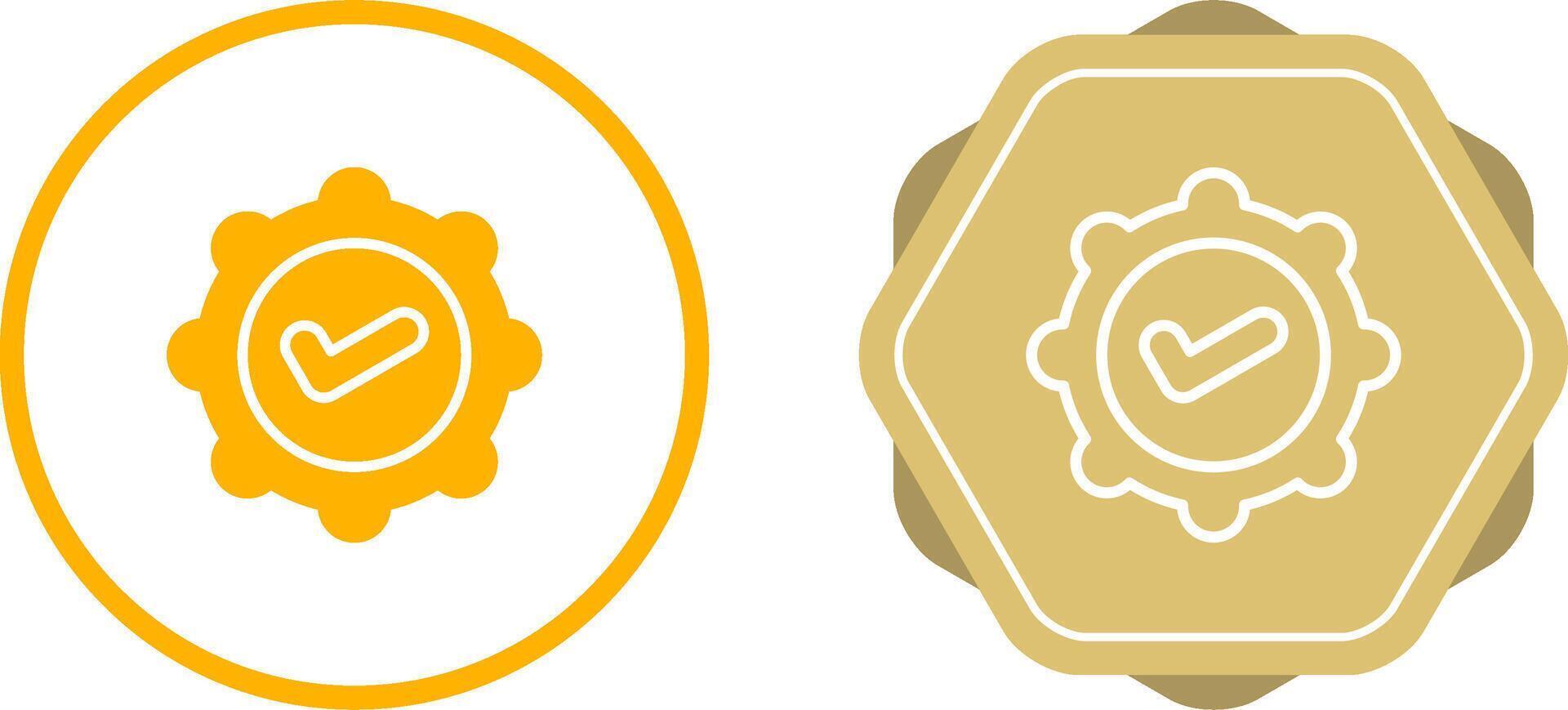 Badge Check Vector Icon