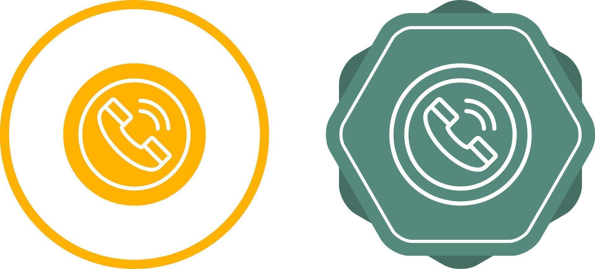 Circle Phone Vector Icon