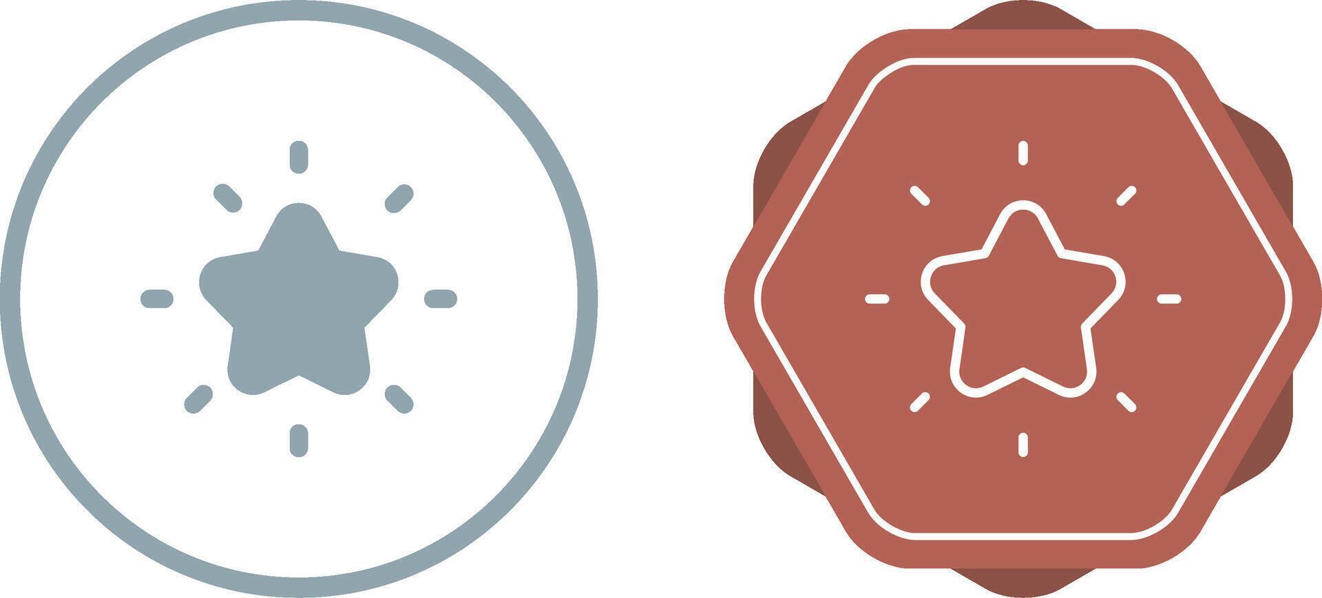 Shining star Vector Icon
