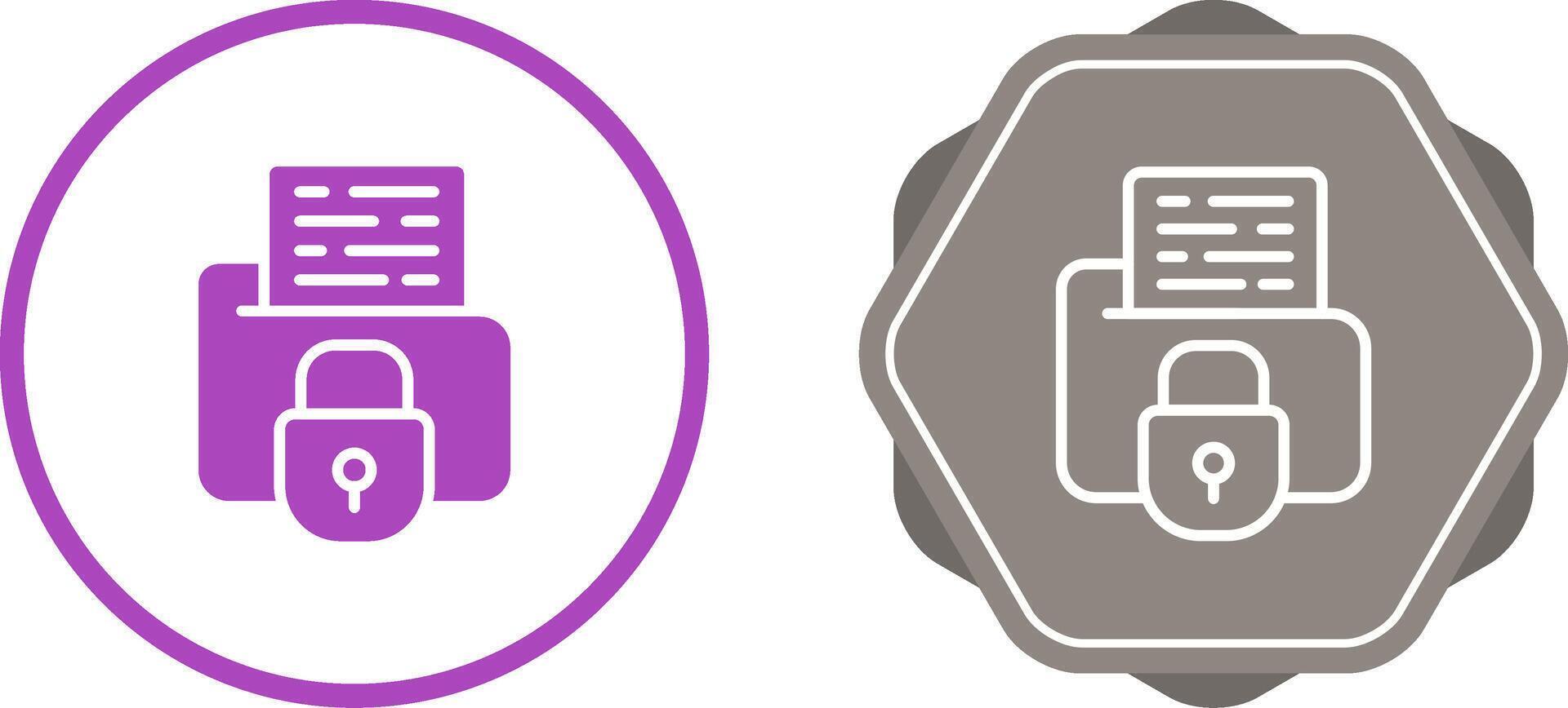Secure Folder Vector Icon 40587134 Vector Art at Vecteezy