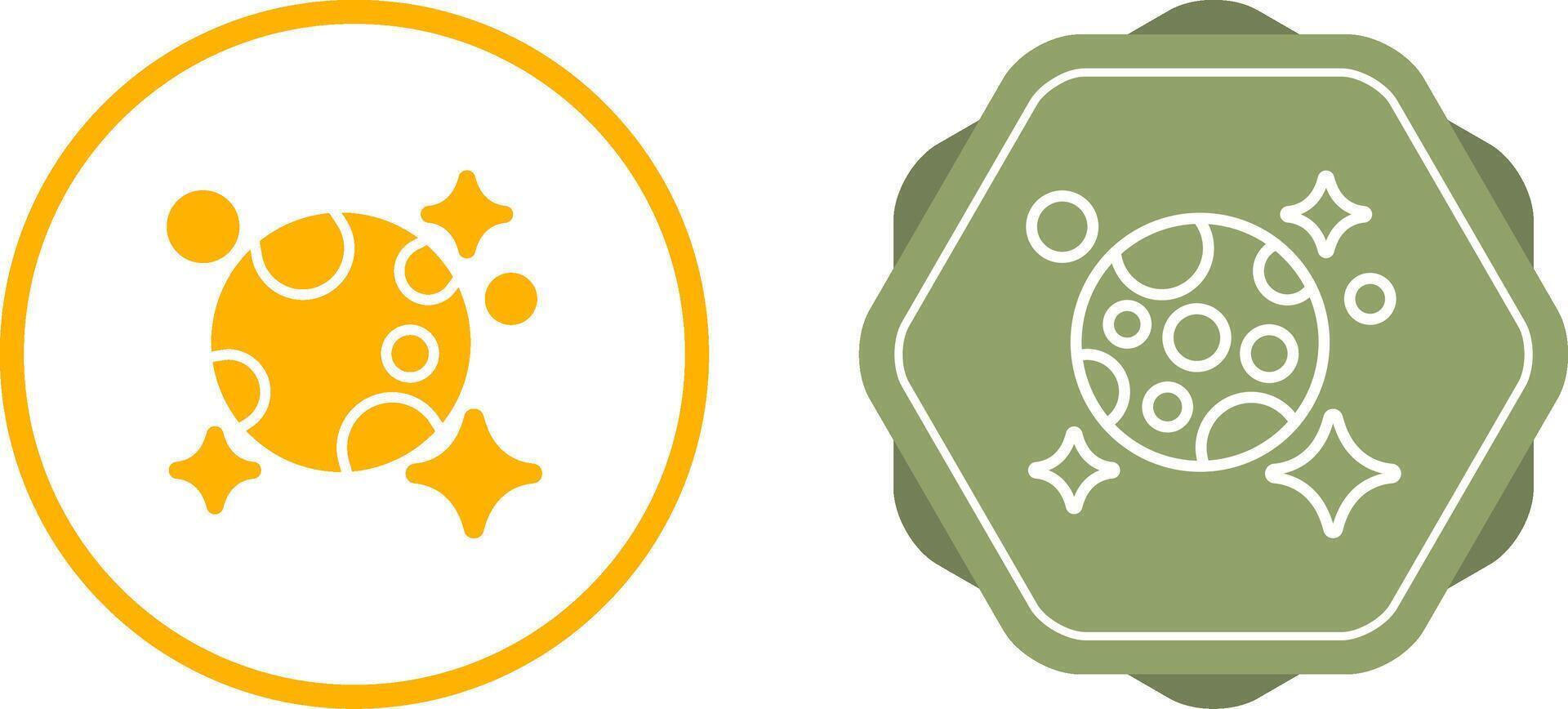 Moon And Stars Vector Icon