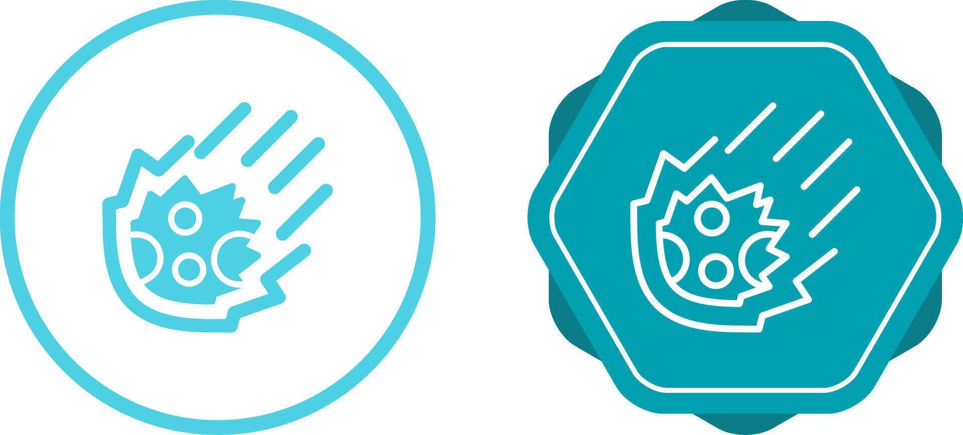 Meteor Vector Icon