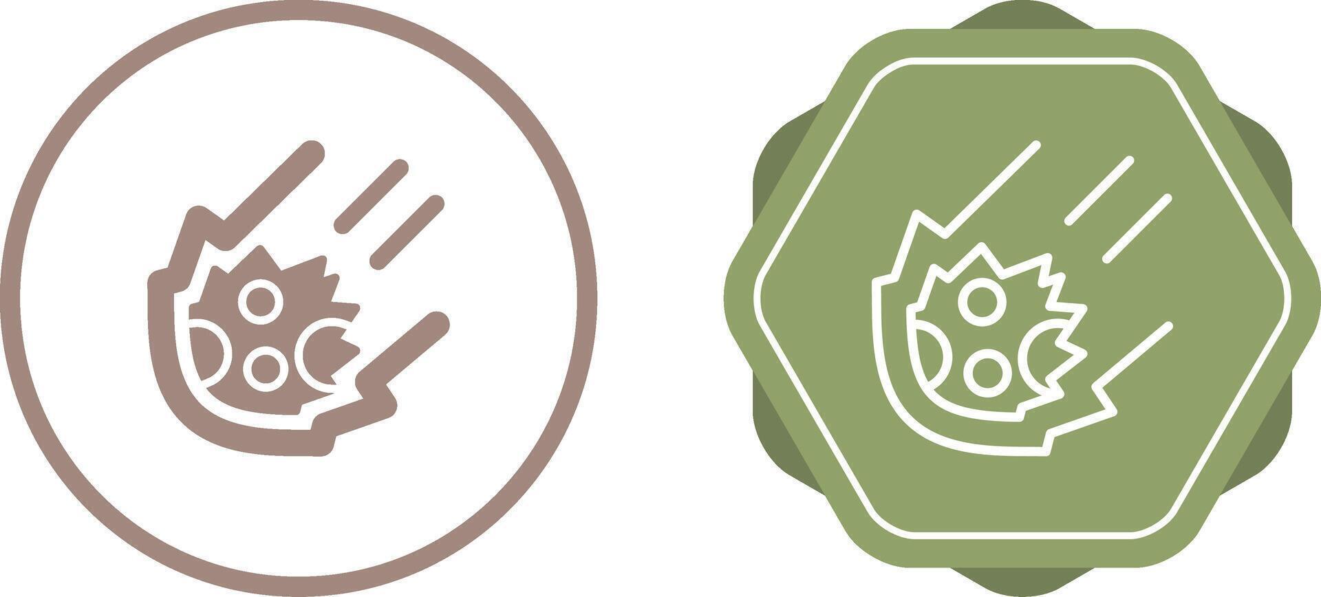 Meteor Vector Icon