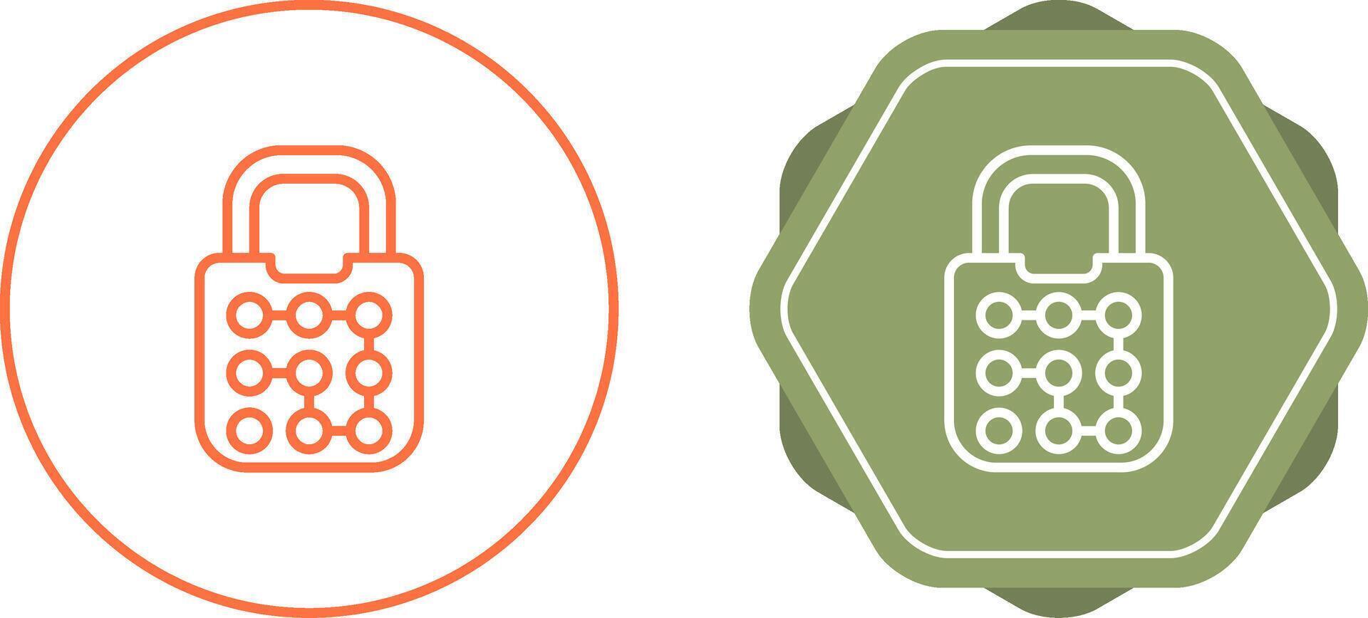 Pattern Lock Vector Icon