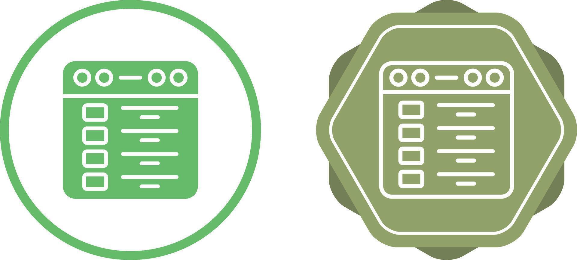 Browser Vector Icon