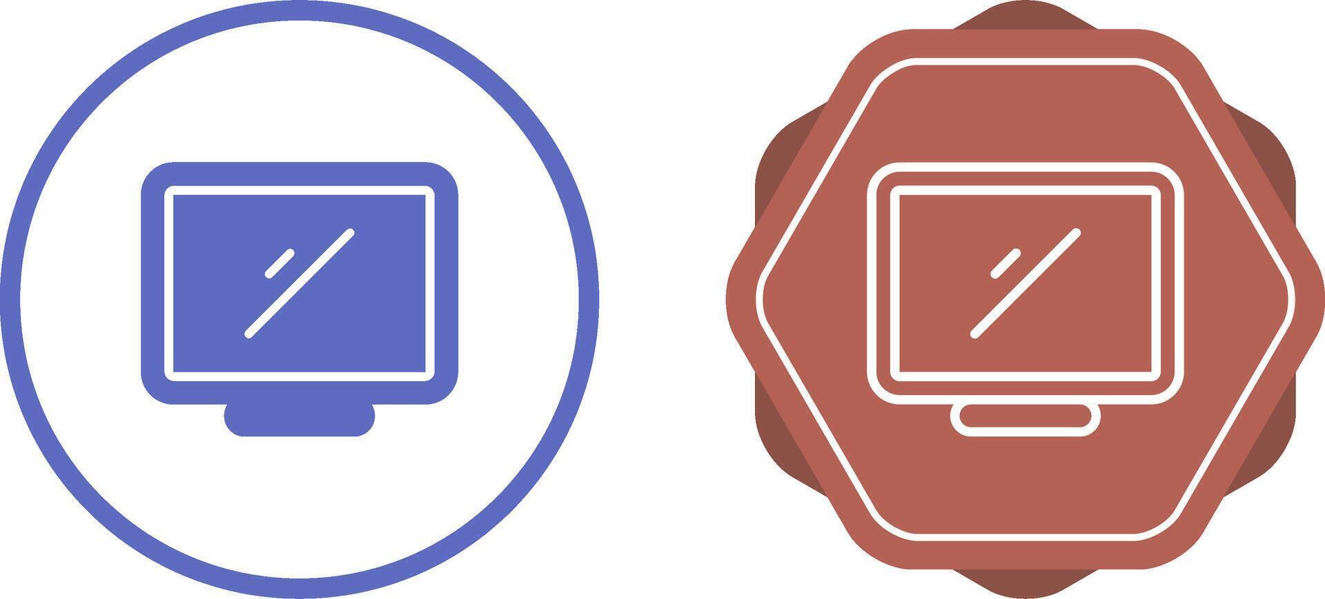 Desktop Computer Vector Icon