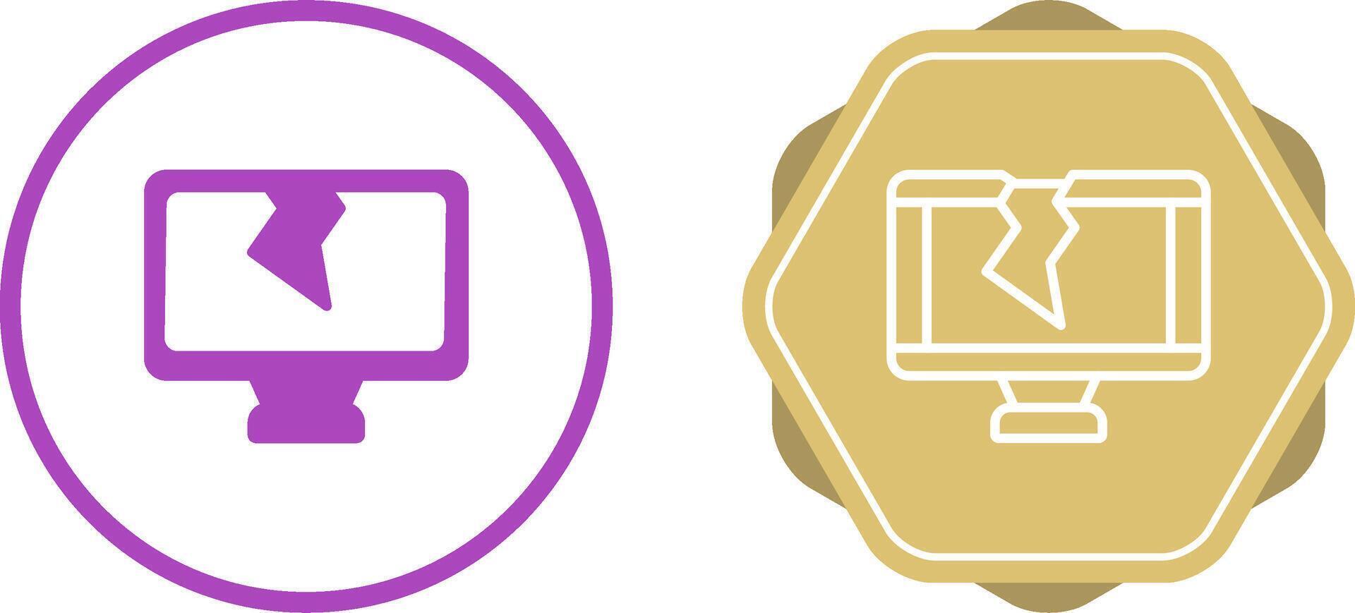 Cracked Vector Icon
