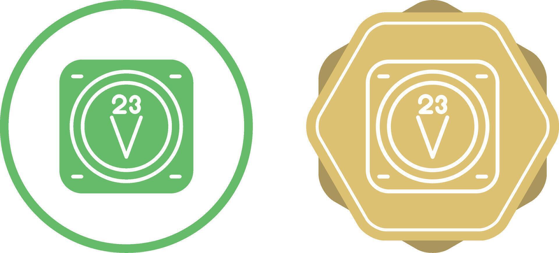 Unique Two Icons Set vector