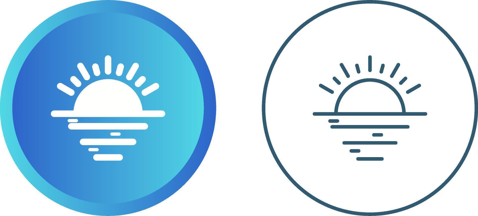 Sunset Vector Icon
