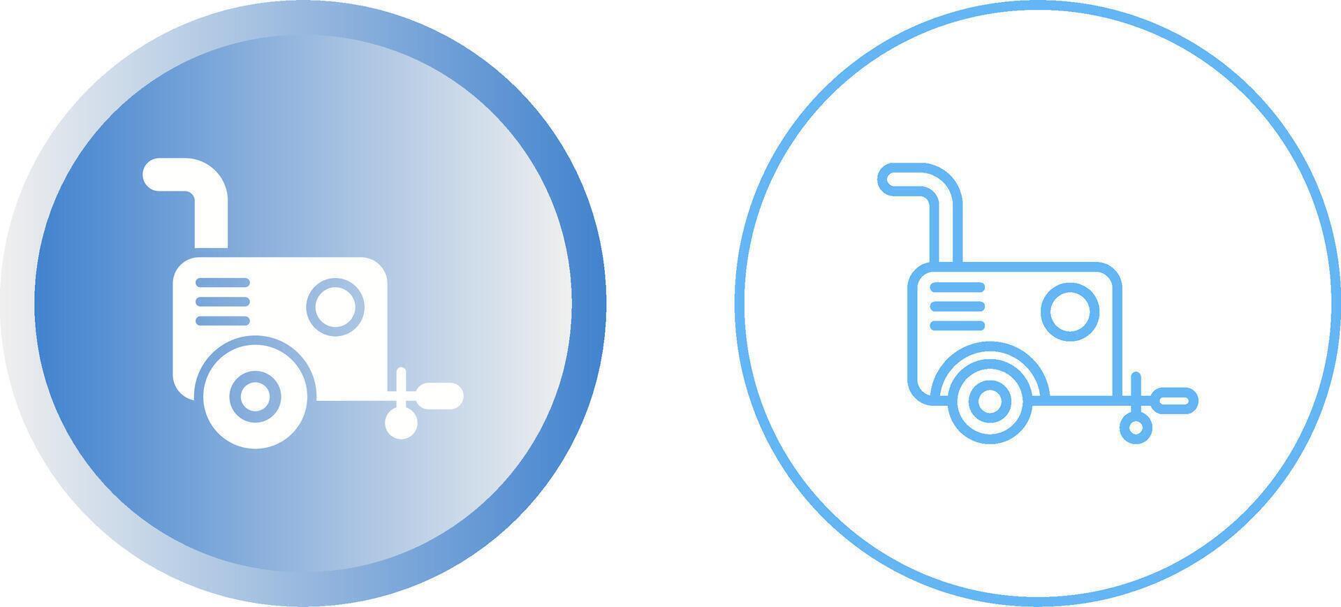 Portable air compressor Vector Icon