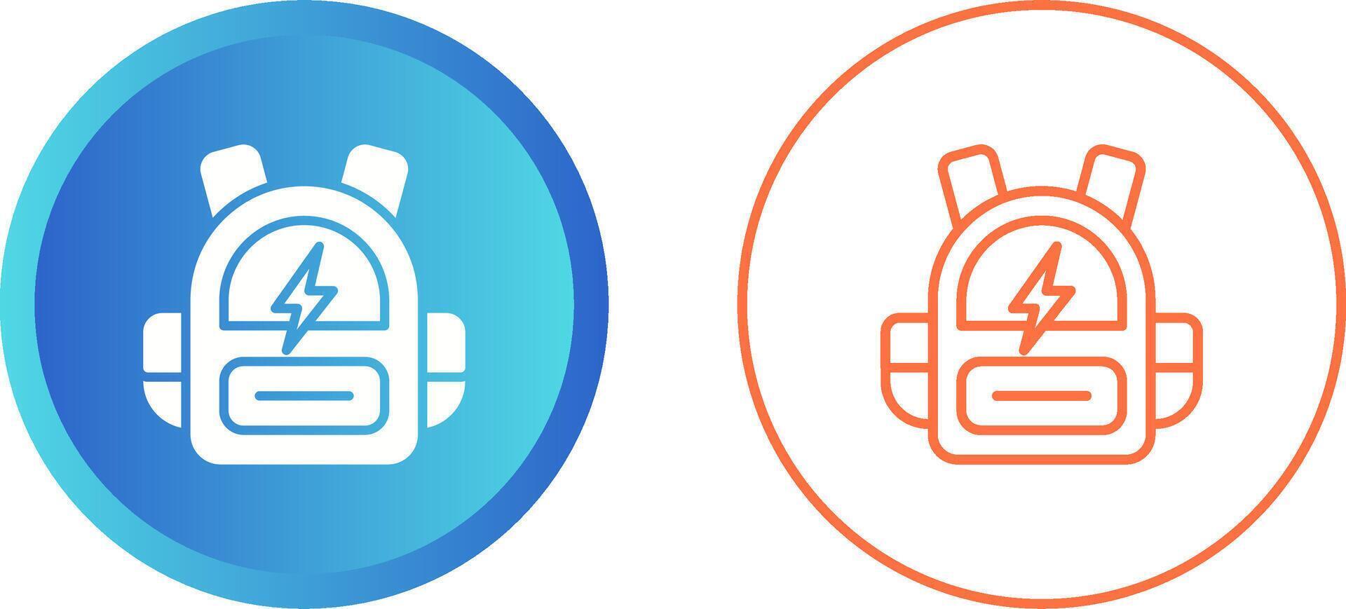 Smart Backpack Vector Icon