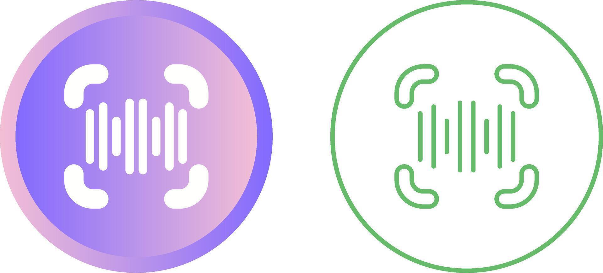 Voice Recognition Vector Icon