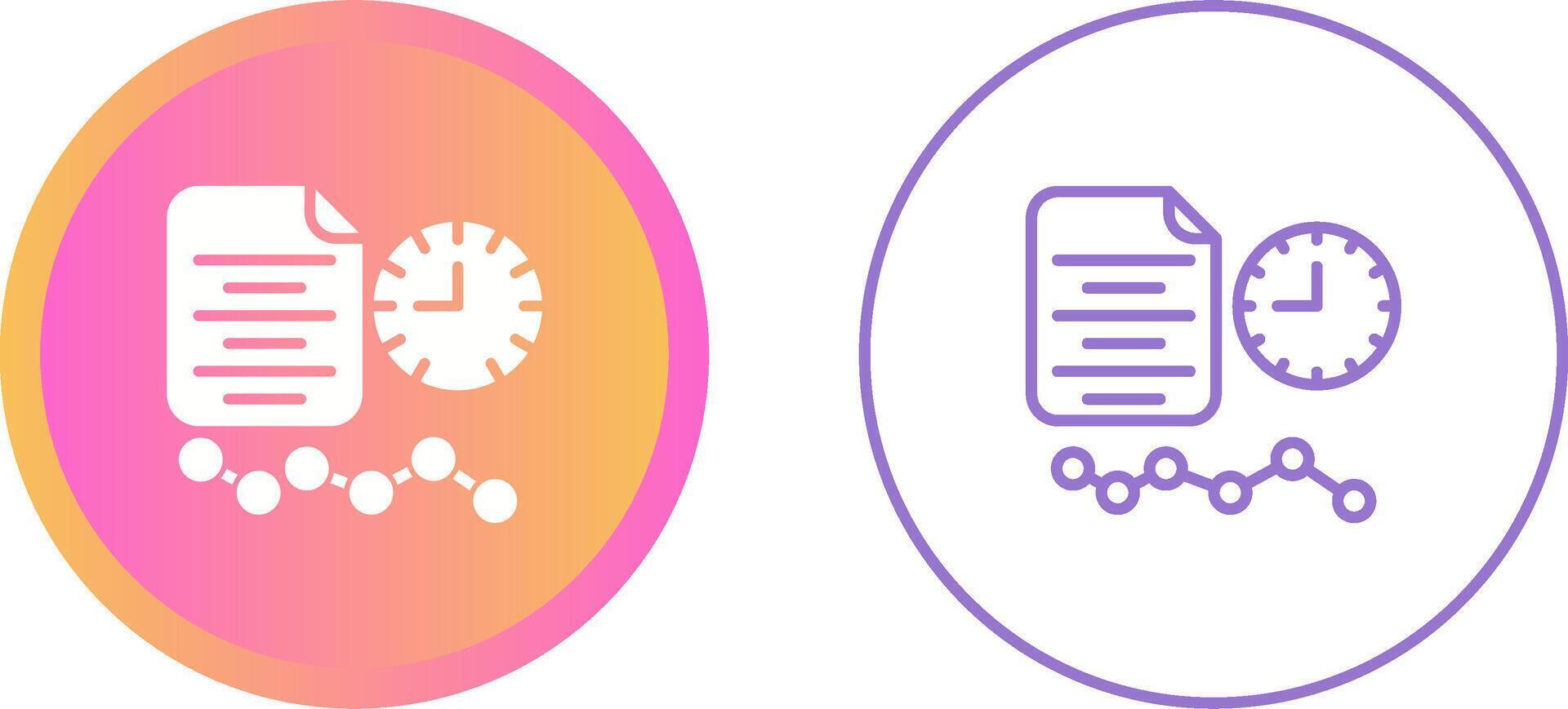 Time Series Analysis Vector Icon