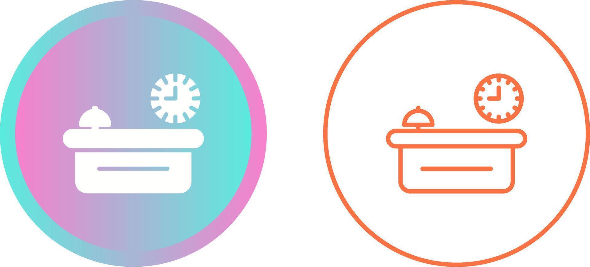 Customer Service Counter Vector Icon