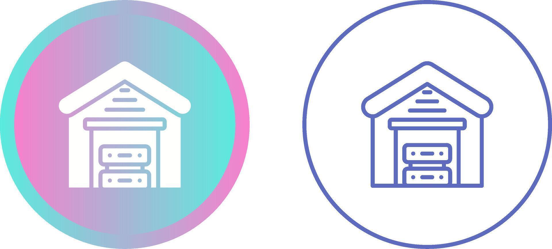 Data Warehouse Vector Icon