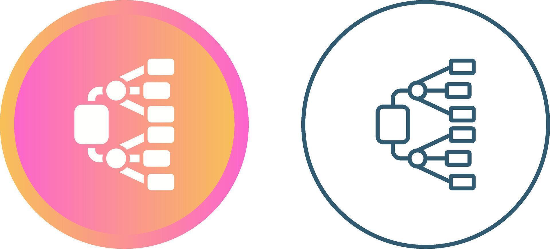 Network Diagram Vector Icon