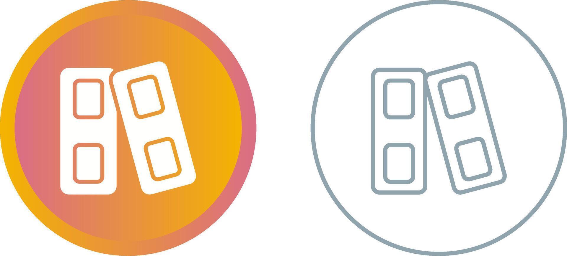Unique Two Icons Set vector