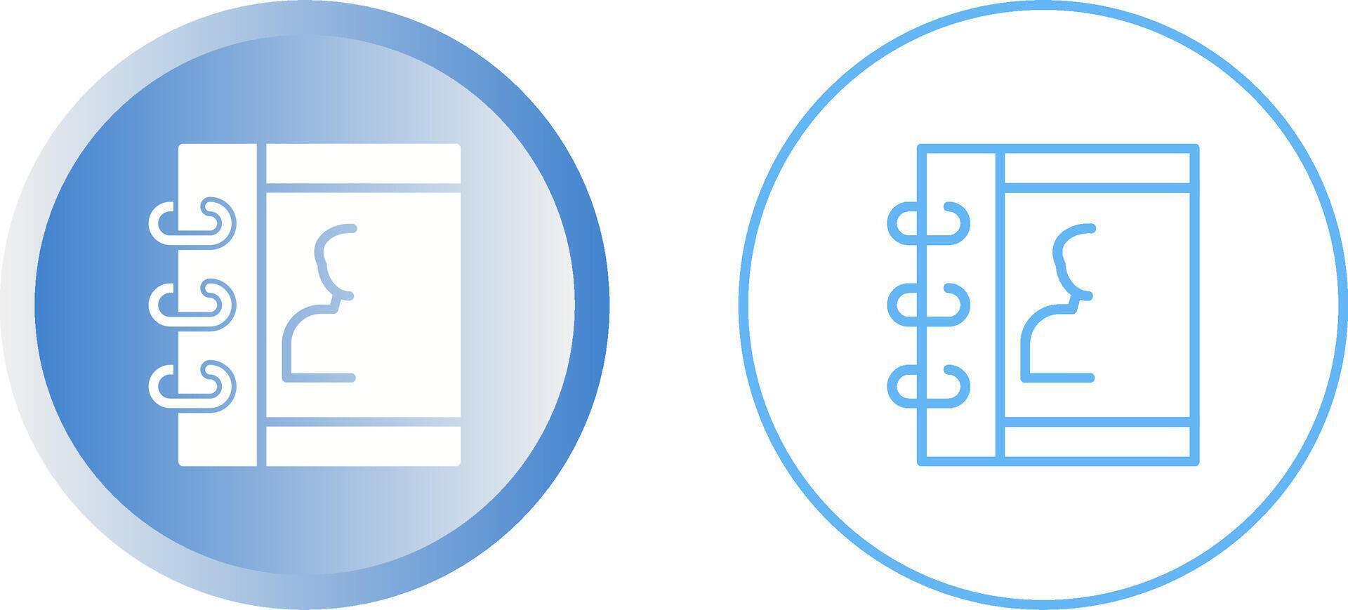 Unique Two Icons Set vector