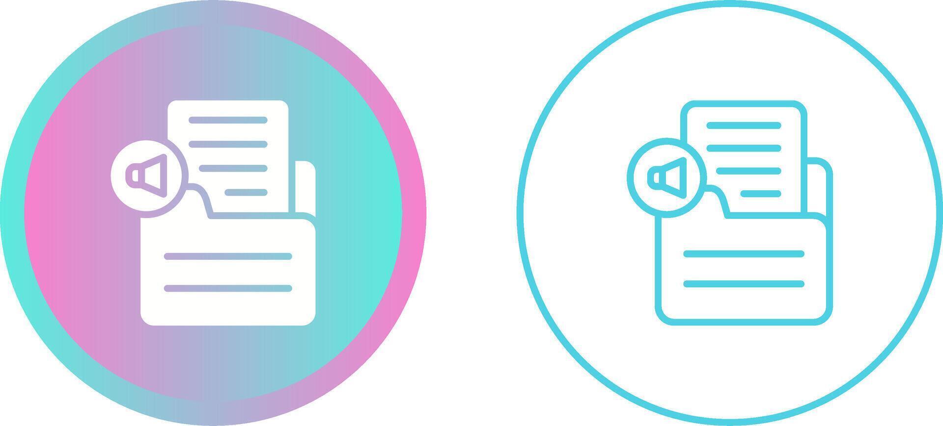 Document Insert Audio Vector Icon