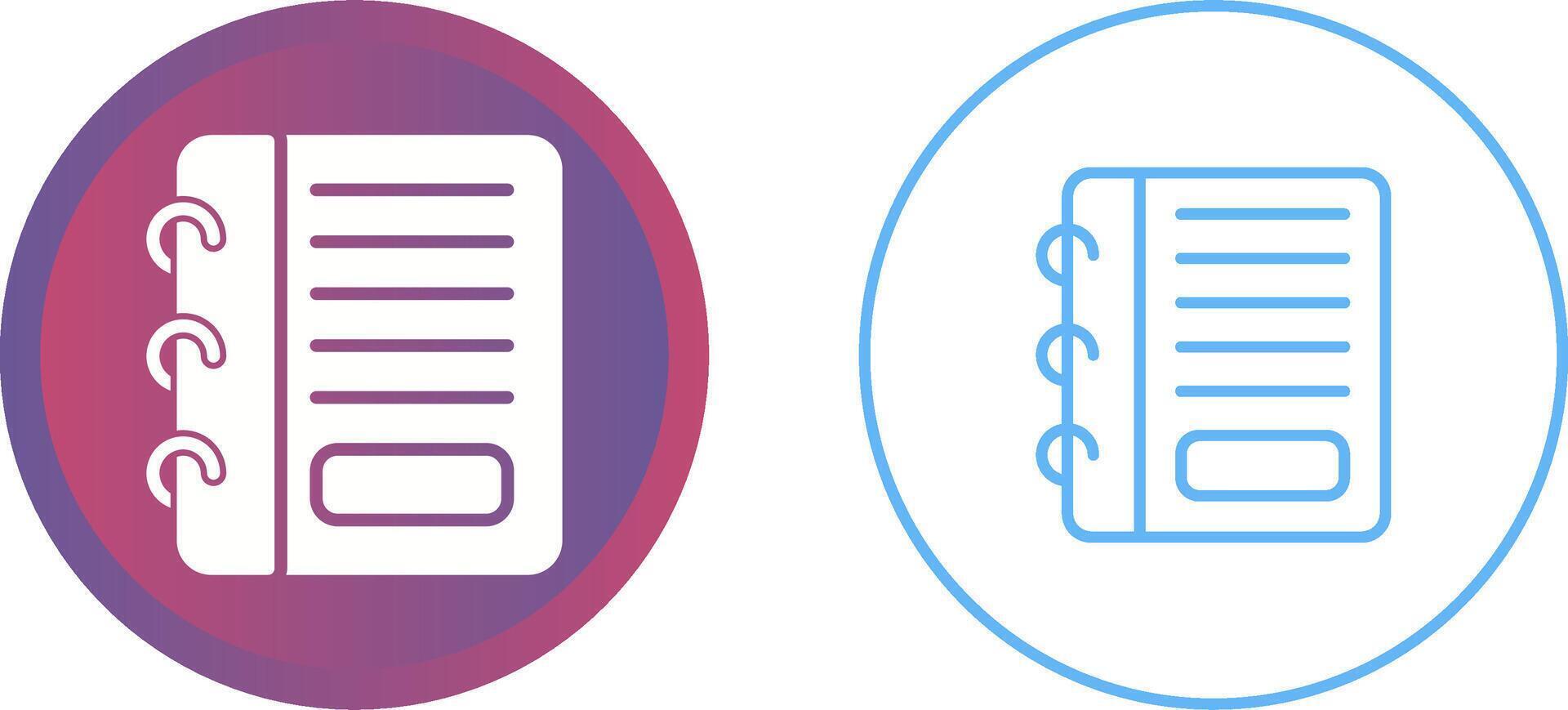 Notepad Vector Icon