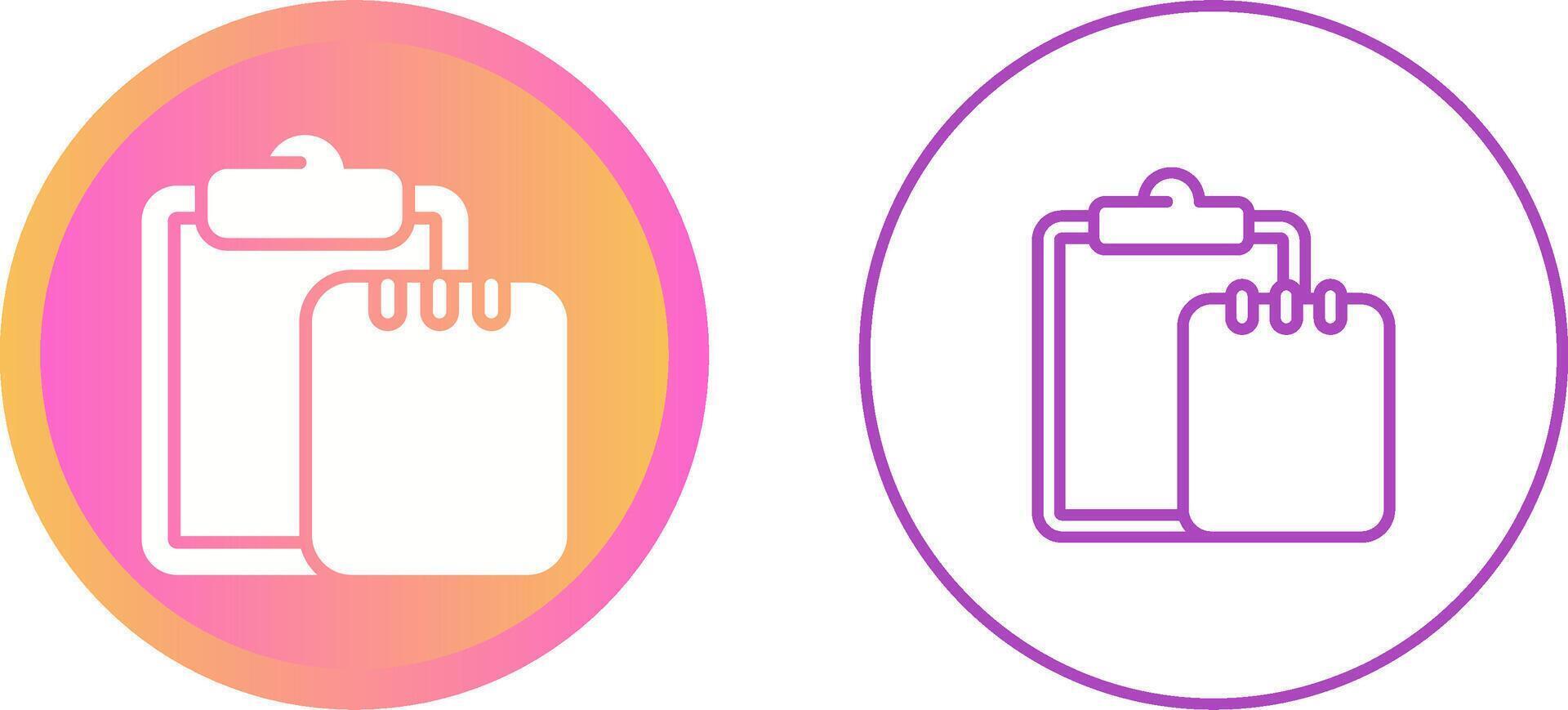 Task list with writing pad Vector Icon
