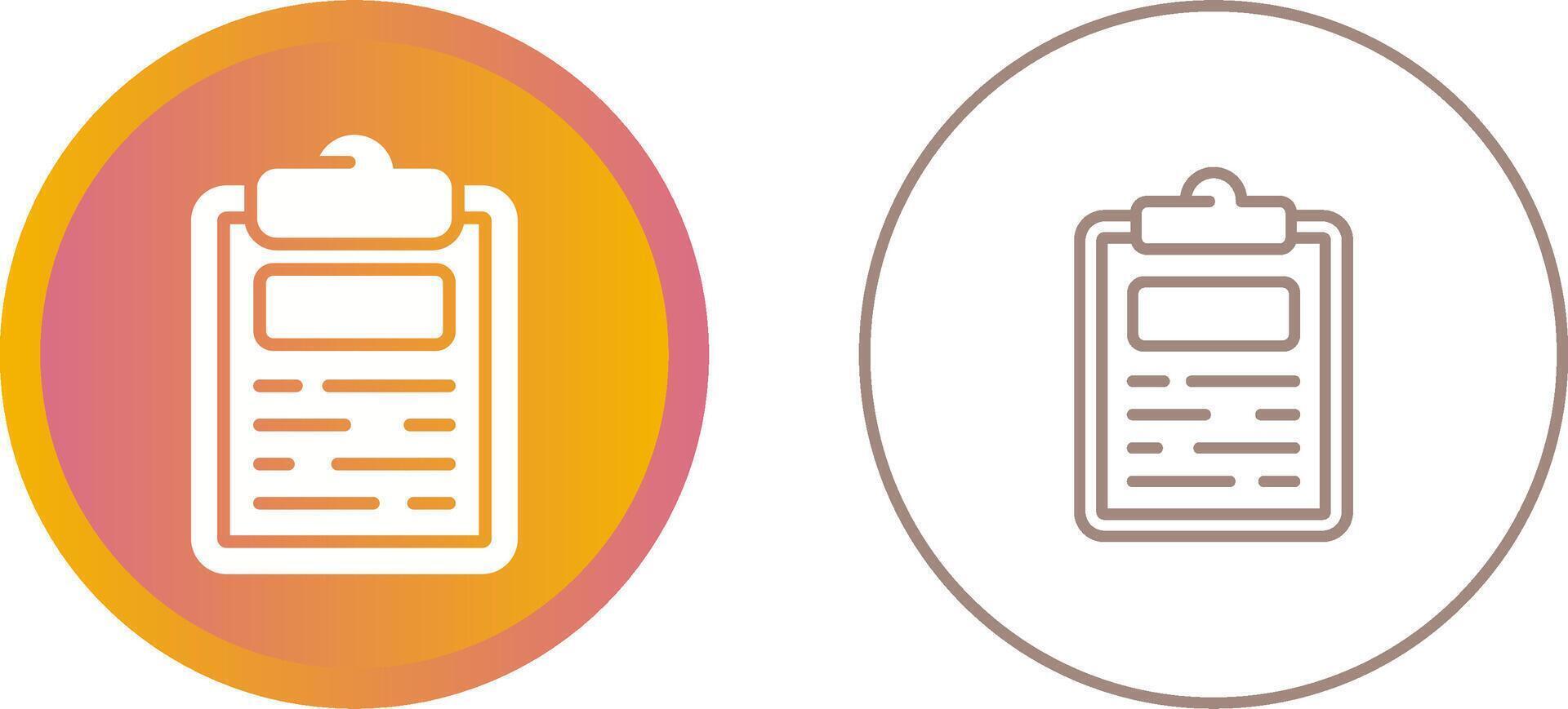 Clipboard Vector Icon