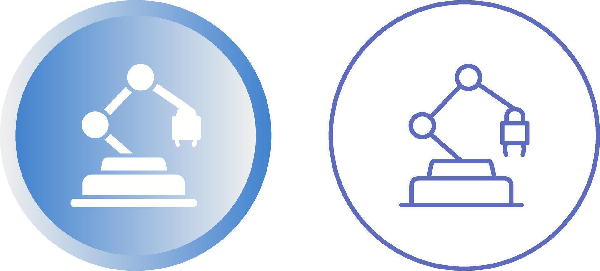 Industrial Robot Vector Icon