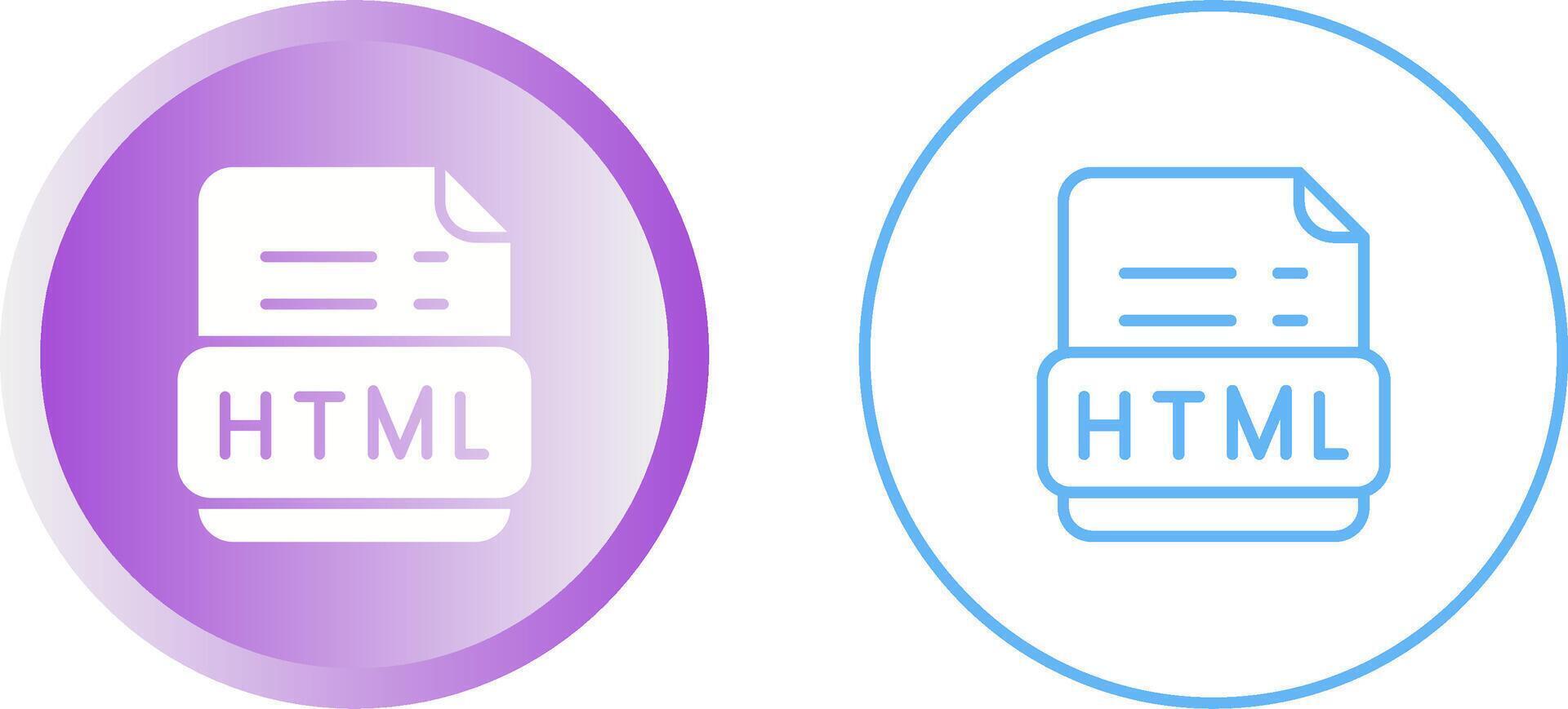 Html Vector Icon