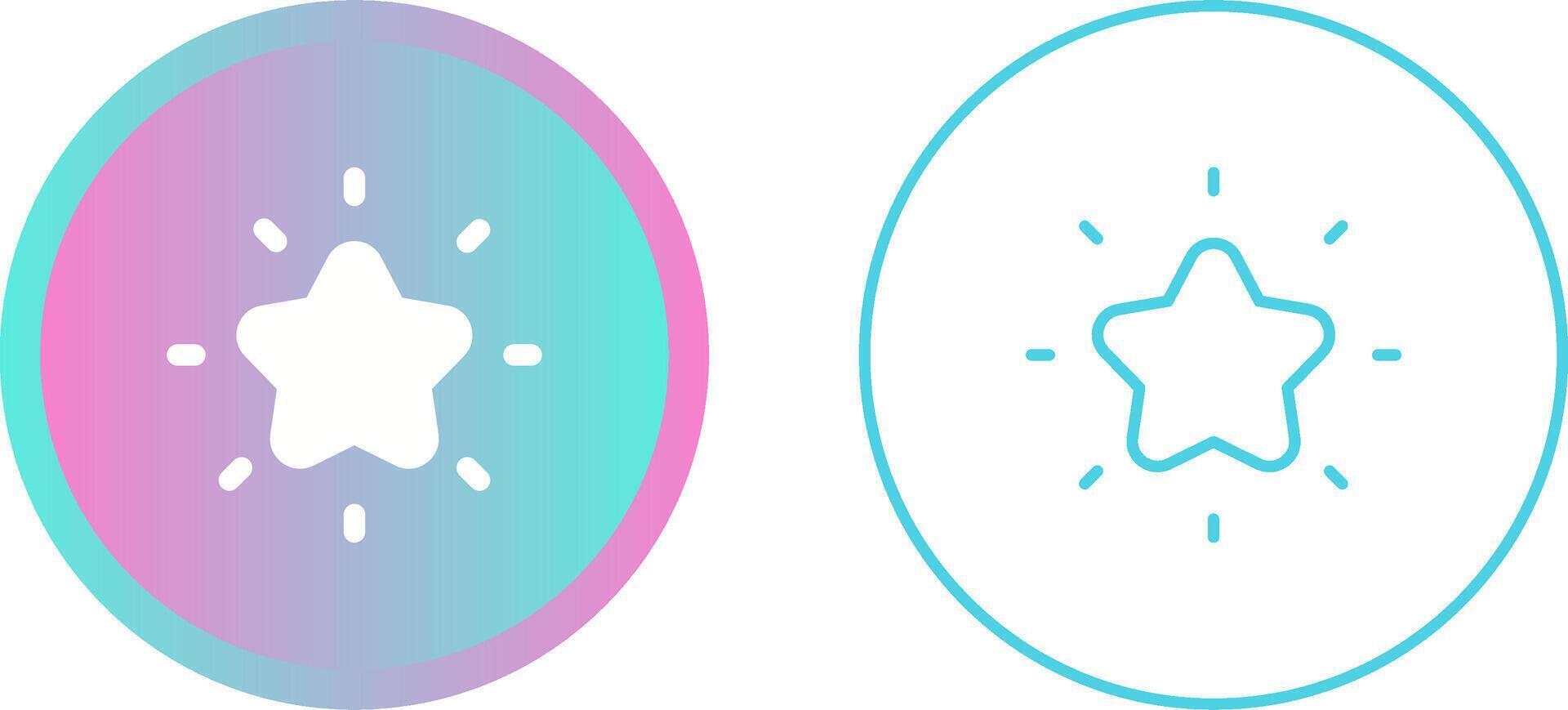 Shining star Vector Icon