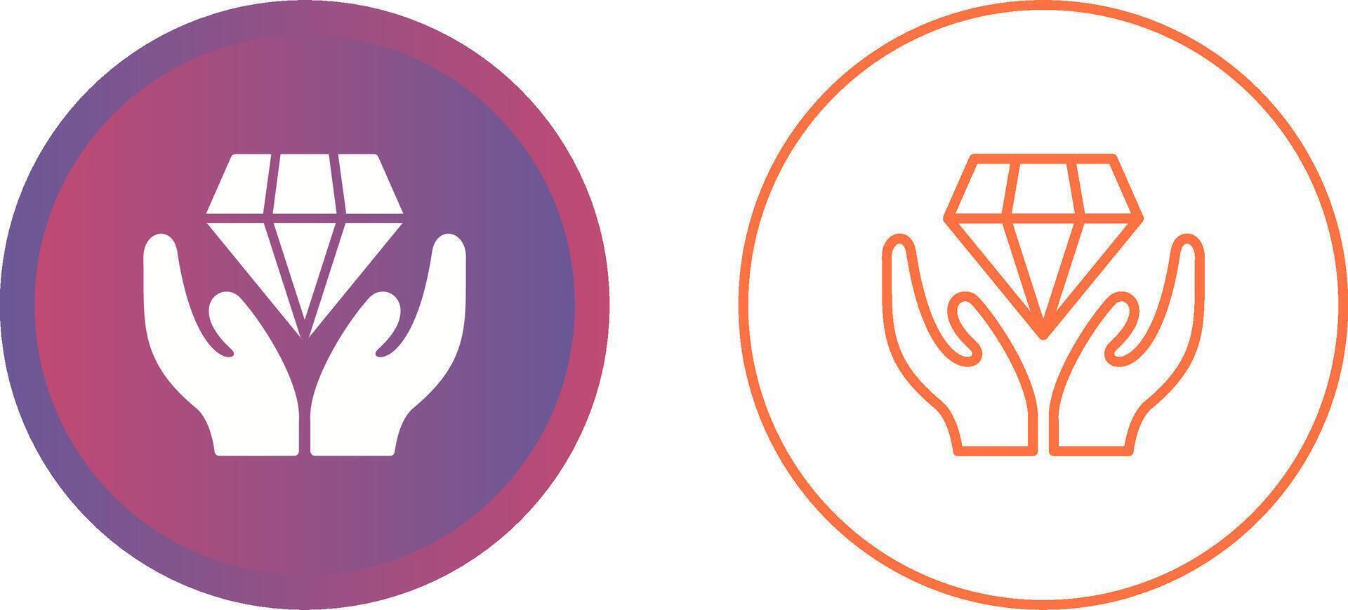 Unique Two Icons Set vector