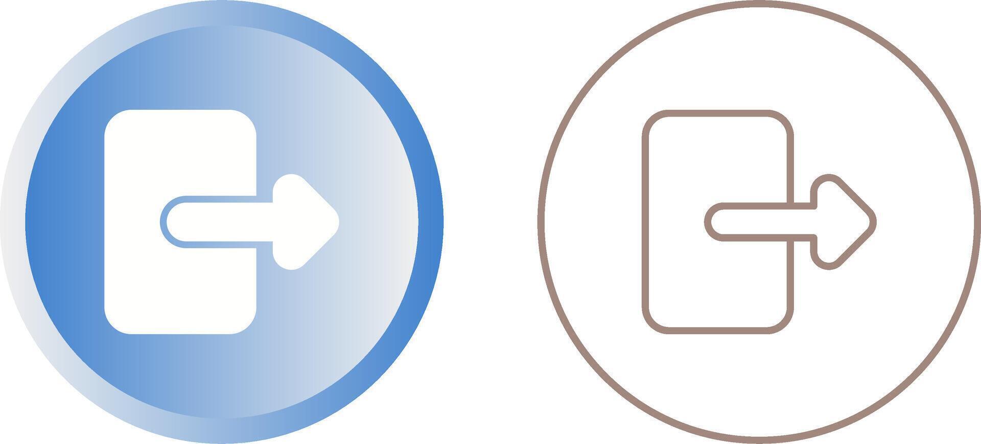 Exit Vector Icon