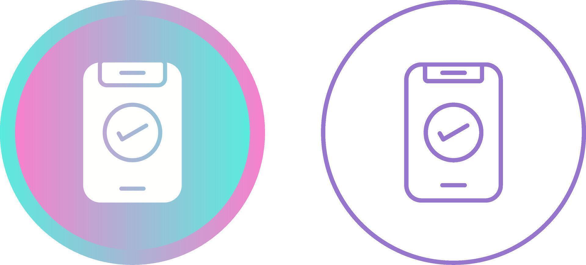 Unique Two Icons Set vector