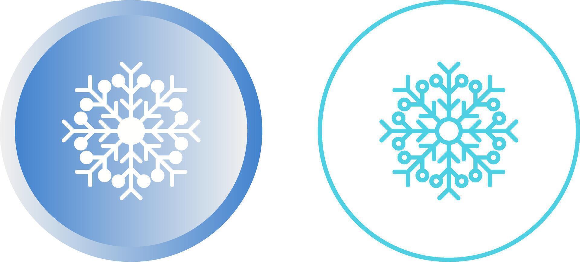 icono de vector de copo de nieve