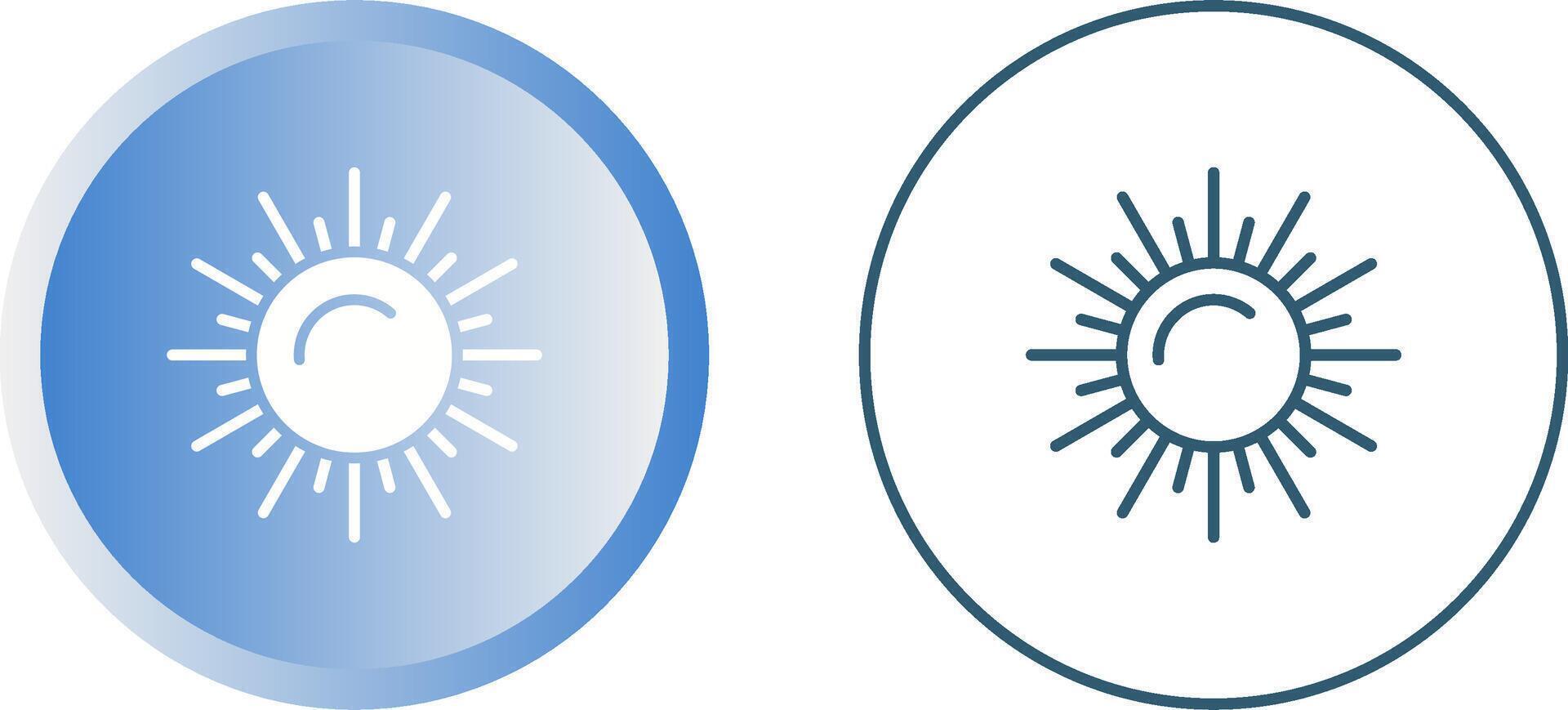 icono de vector de sol