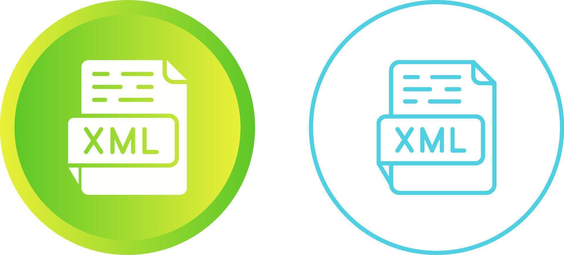 XML Vector Icon