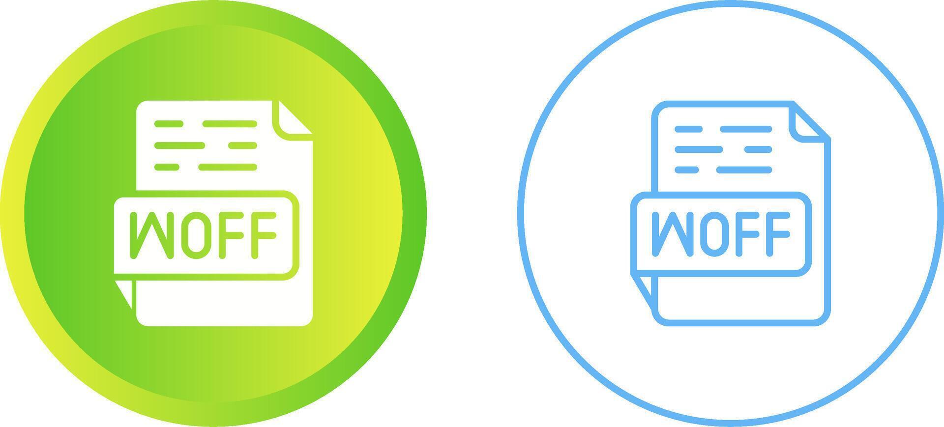 WOFF Vector Icon