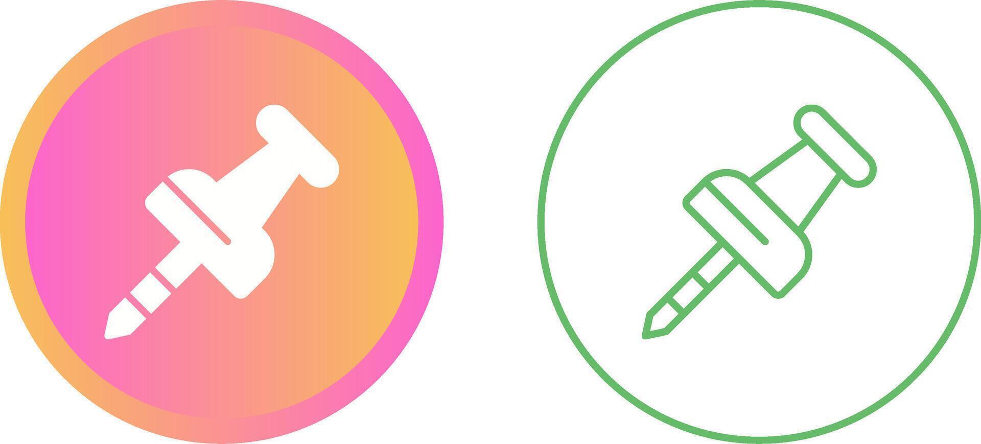 Pushpin Vector Icon