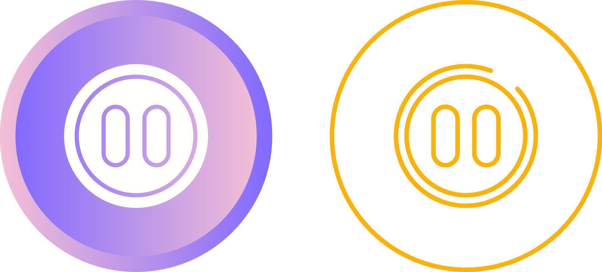 Pause Button Vector Icon