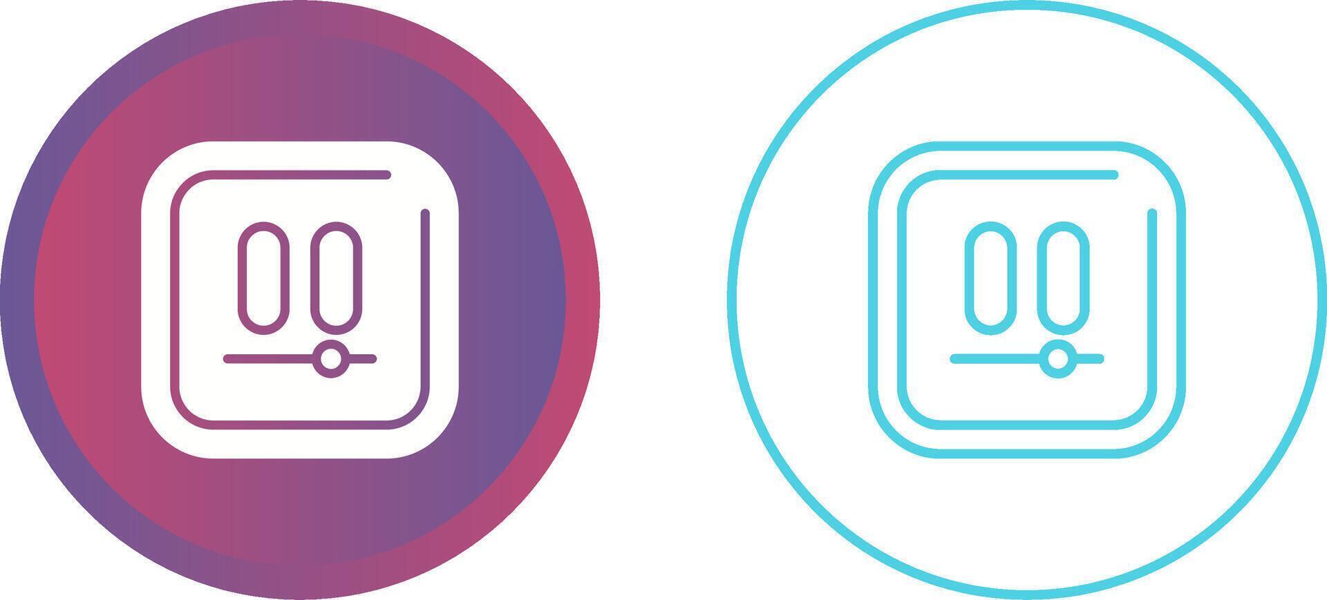 Video Pause Square Vector Icon