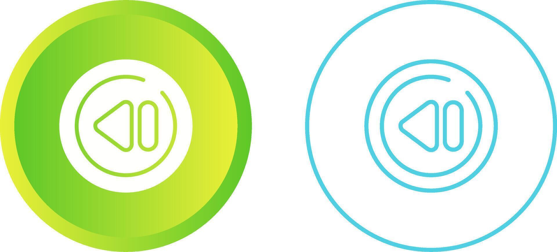 Previous Track Circle Vector Icon