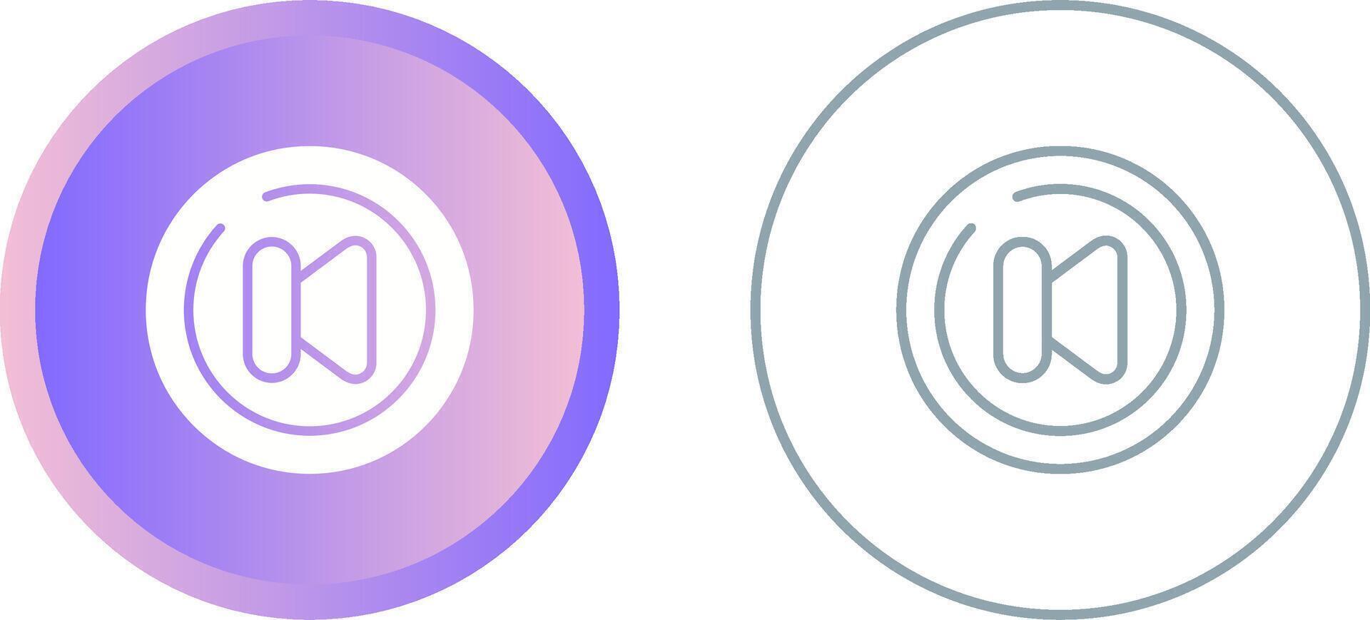 Video Previous Track Circl Vector Icon