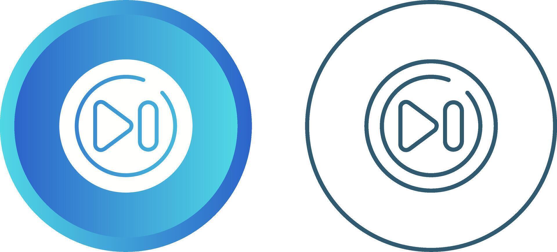 Fast Forward Circle Vector Icon