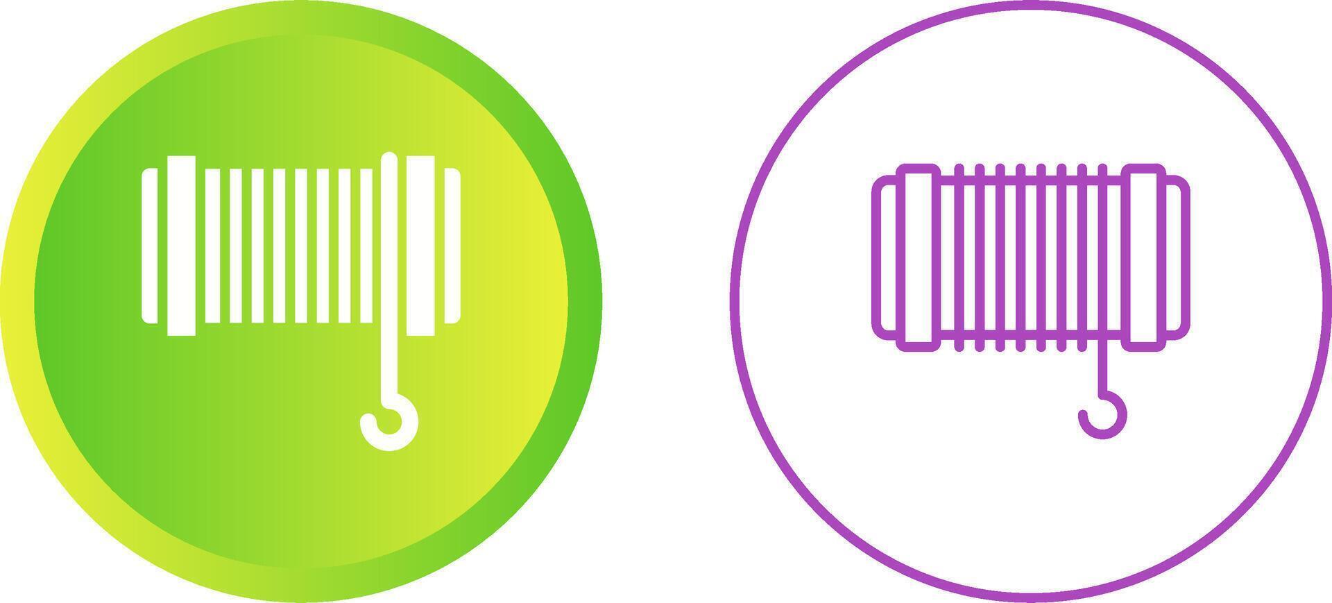 cable tracción cuerda vector icono