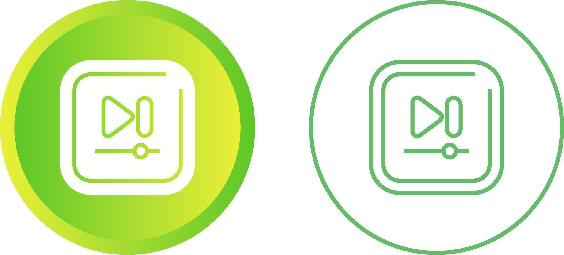 Video Next Track Square Vector icon