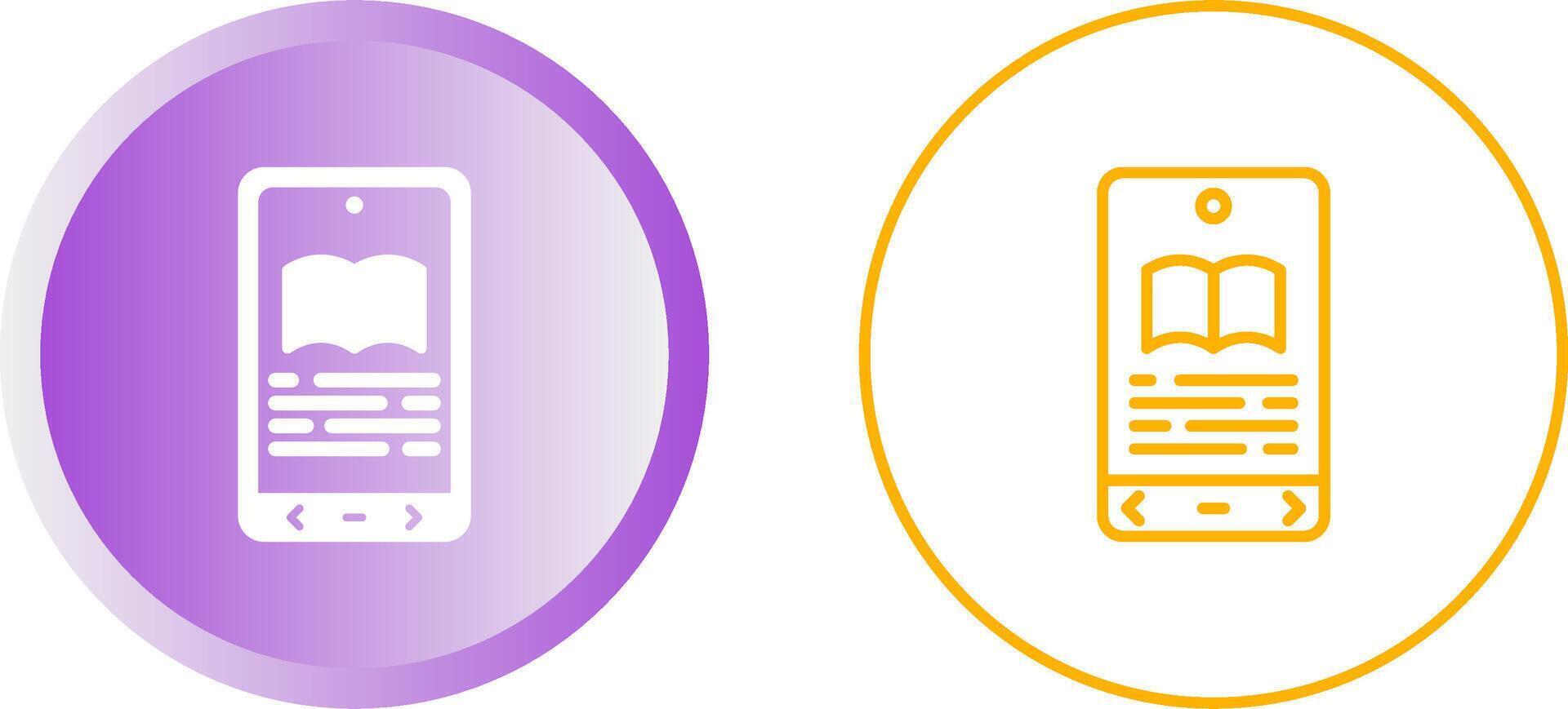 E book Reader Vector Icon