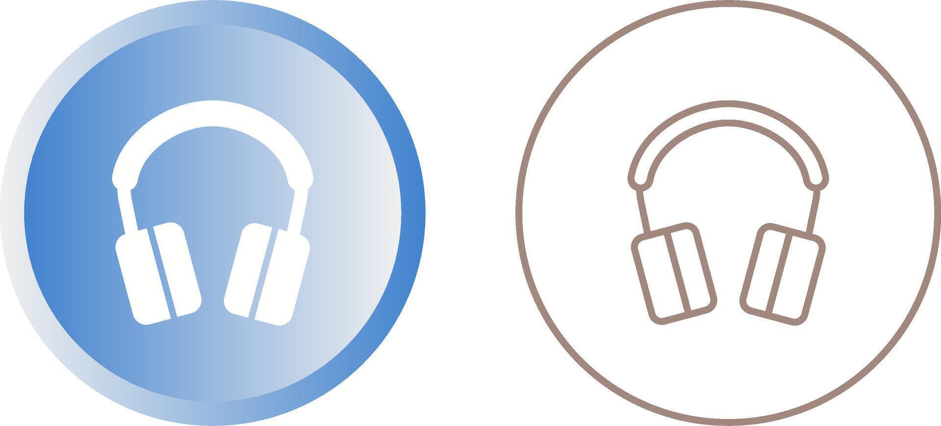 icono de vector de auriculares