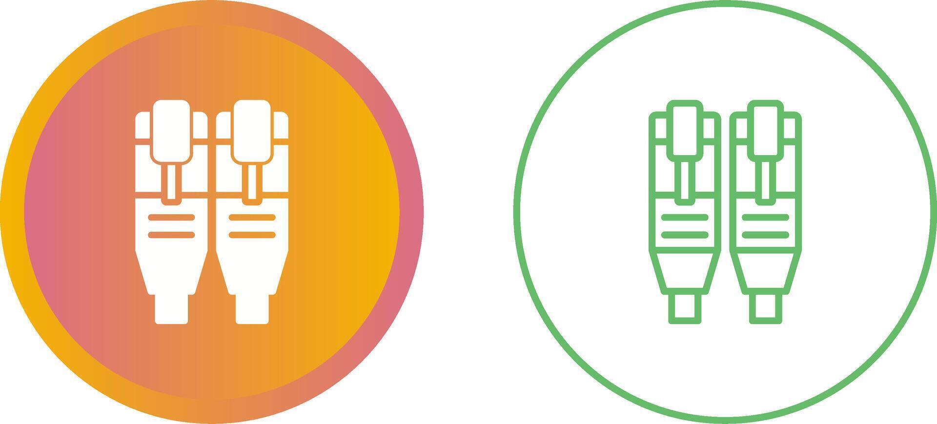 Unique Two Icons Set vector