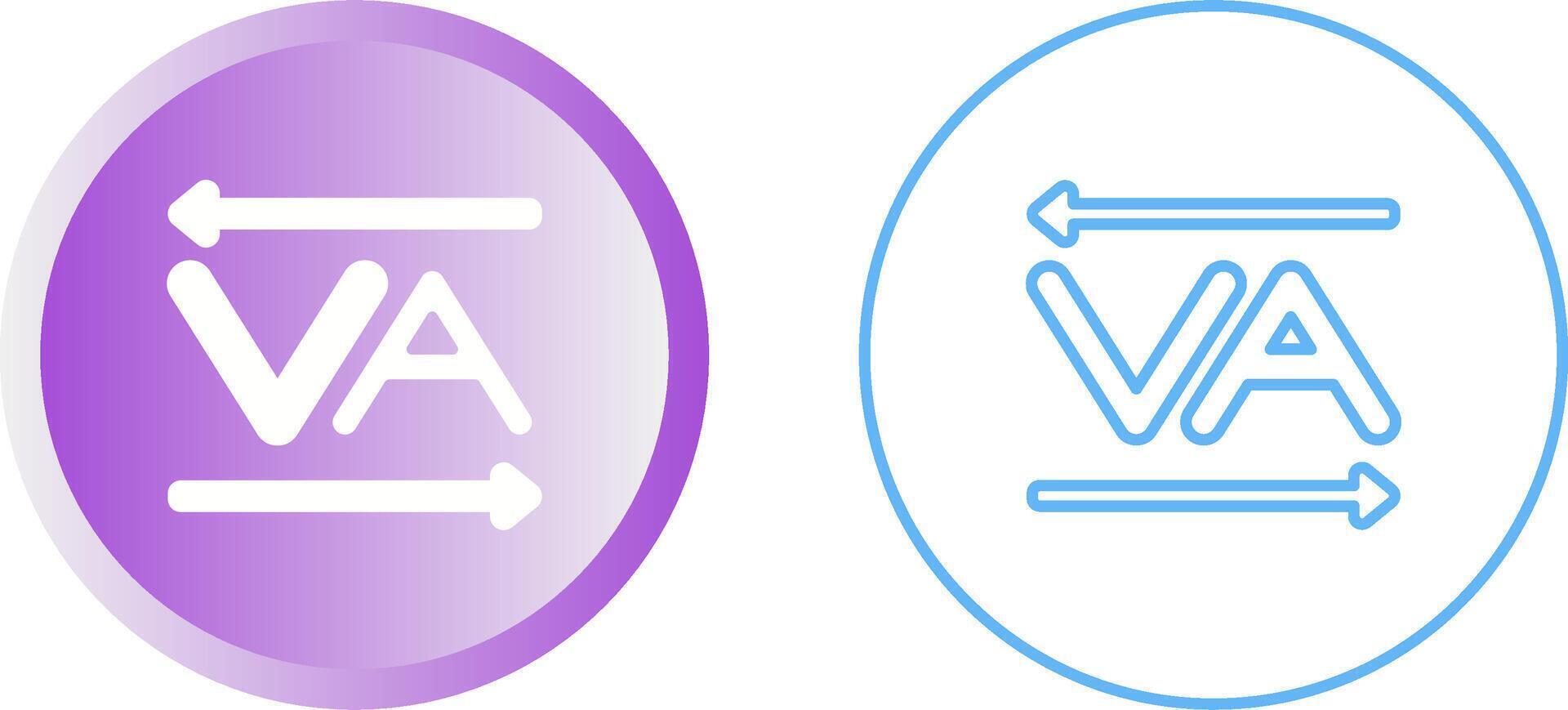 Kerning Vector Icon